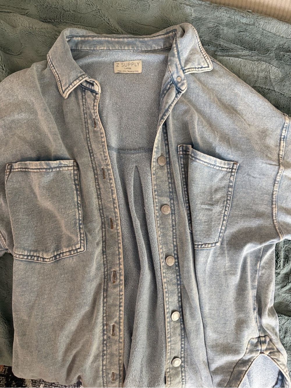 Z Supply All Day Knit Denim Jacket